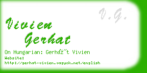 vivien gerhat business card